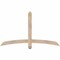 Ekena Millwork Bellingham Smooth Timber Gable Bracket, Douglas Fir, 60"W x 35"H x 3 1/2"D x 3 1/2"F, 14/12 Pitch GBW060X35X0404BEL00SDF - alternate 1